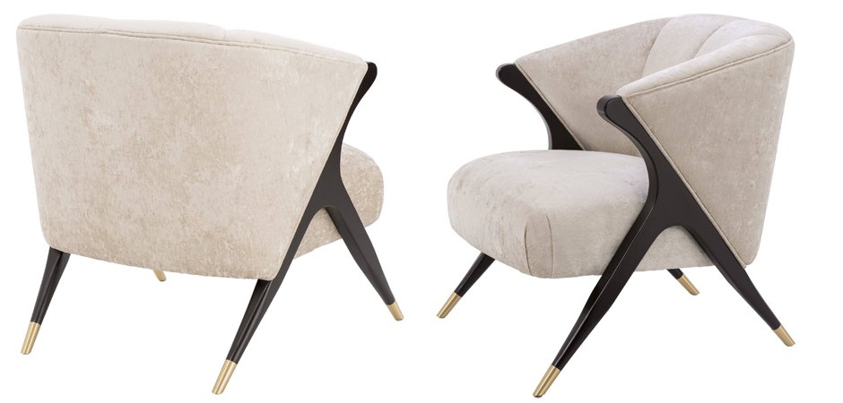 Кресло Eichholtz Chair Pavone White Кресло Eichholtz Chair Pavone White - Loft-Concept в Волгограде