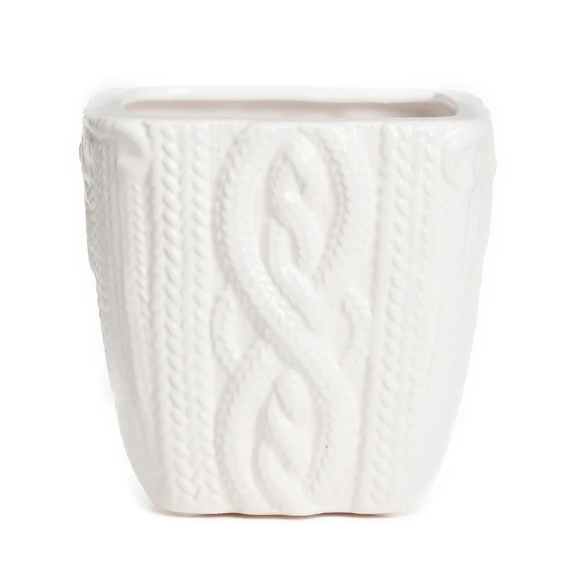 Ваза Knitted Pattern Белый Ваза Knitted Pattern Белый в Волгограде | Loft Concept