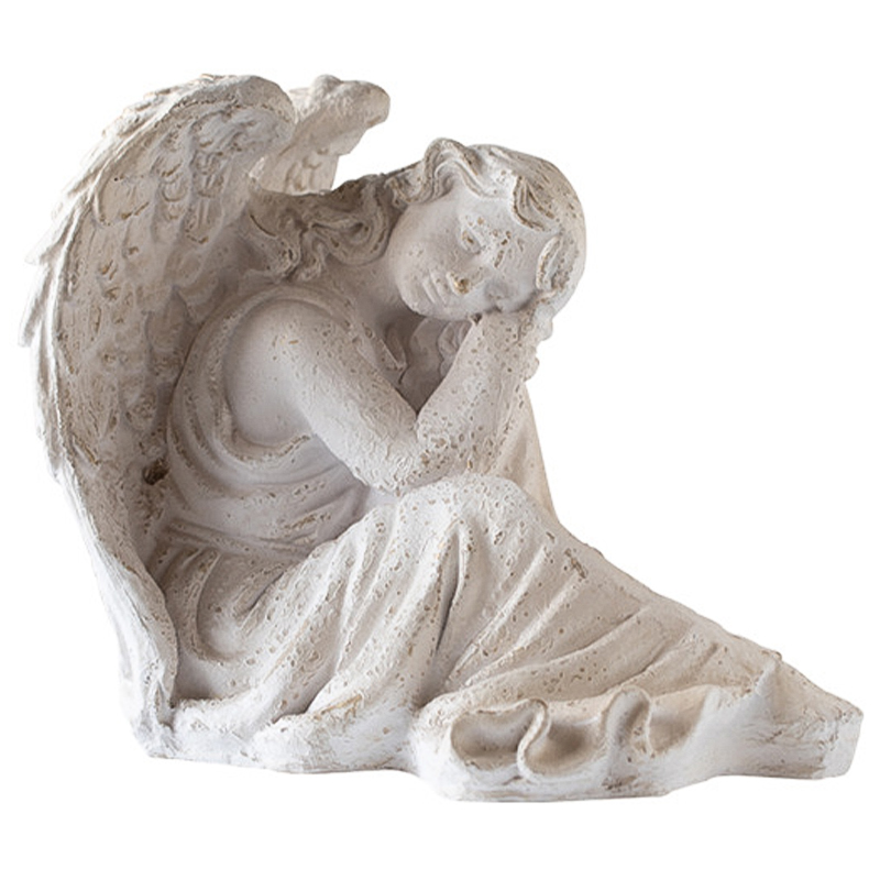 Статуэтка Angel Sitting Provence Statuette Белый Статуэтка Angel Sitting Provence Statuette Белый в Волгограде | Loft Concept
