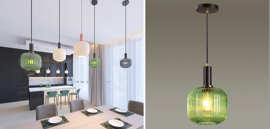 Подвесной светильник Ferm Living chinese lantern Green Подвесной светильник Ferm Living chinese lantern Green - Loft-Concept в Волгограде