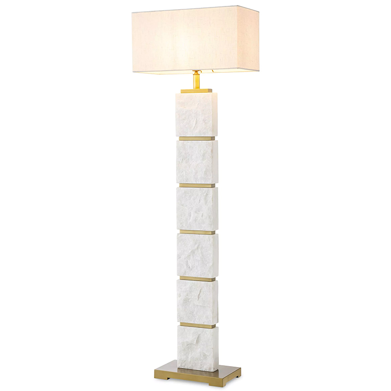 Торшер Eichholtz Floor Lamp Newton Marble Белый Мрамор Bianco Кремовый Латунь Торшер Eichholtz Floor Lamp Newton Marble Белый Мрамор Bianco Кремовый Латунь в Волгограде | Loft Concept