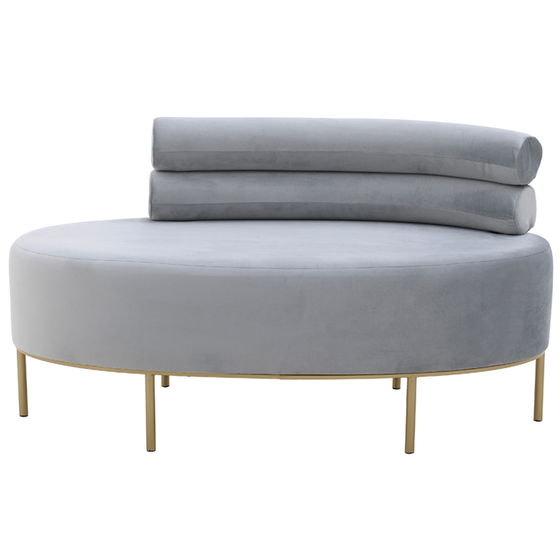 Кушетка Fening Lounge Gray Светло-серый Золотой Кушетка Fening Lounge Gray Светло-серый Золотой в Волгограде | Loft Concept