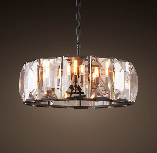 Люстра RH Harlow Crystal Round Chandelier 6 Черный Люстра RH Harlow Crystal Round Chandelier 6 Черный в Волгограде | Loft Concept