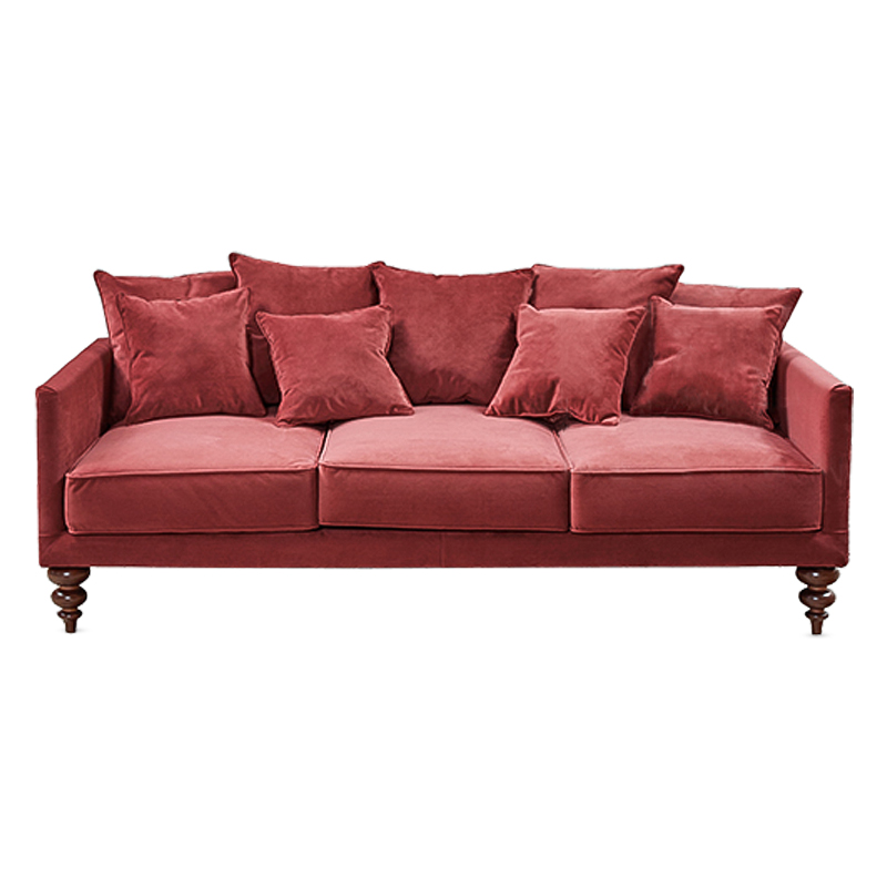 Диван Graceful Details Sofa Crimson Коричневый Малиновый (Crimson) Диван Graceful Details Sofa Crimson Коричневый Малиновый (Crimson) в Волгограде | Loft Concept