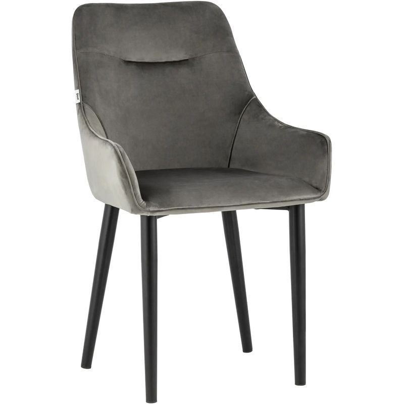 Стул Joan Chair Велюр Графит Графит Черный Стул Joan Chair Велюр Графит Графит Черный в Волгограде | Loft Concept