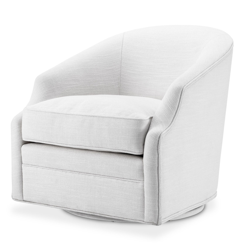 Кресло Eichholtz Swivel Chair Gustav Белый Кресло Eichholtz Swivel Chair Gustav Белый в Волгограде | Loft Concept