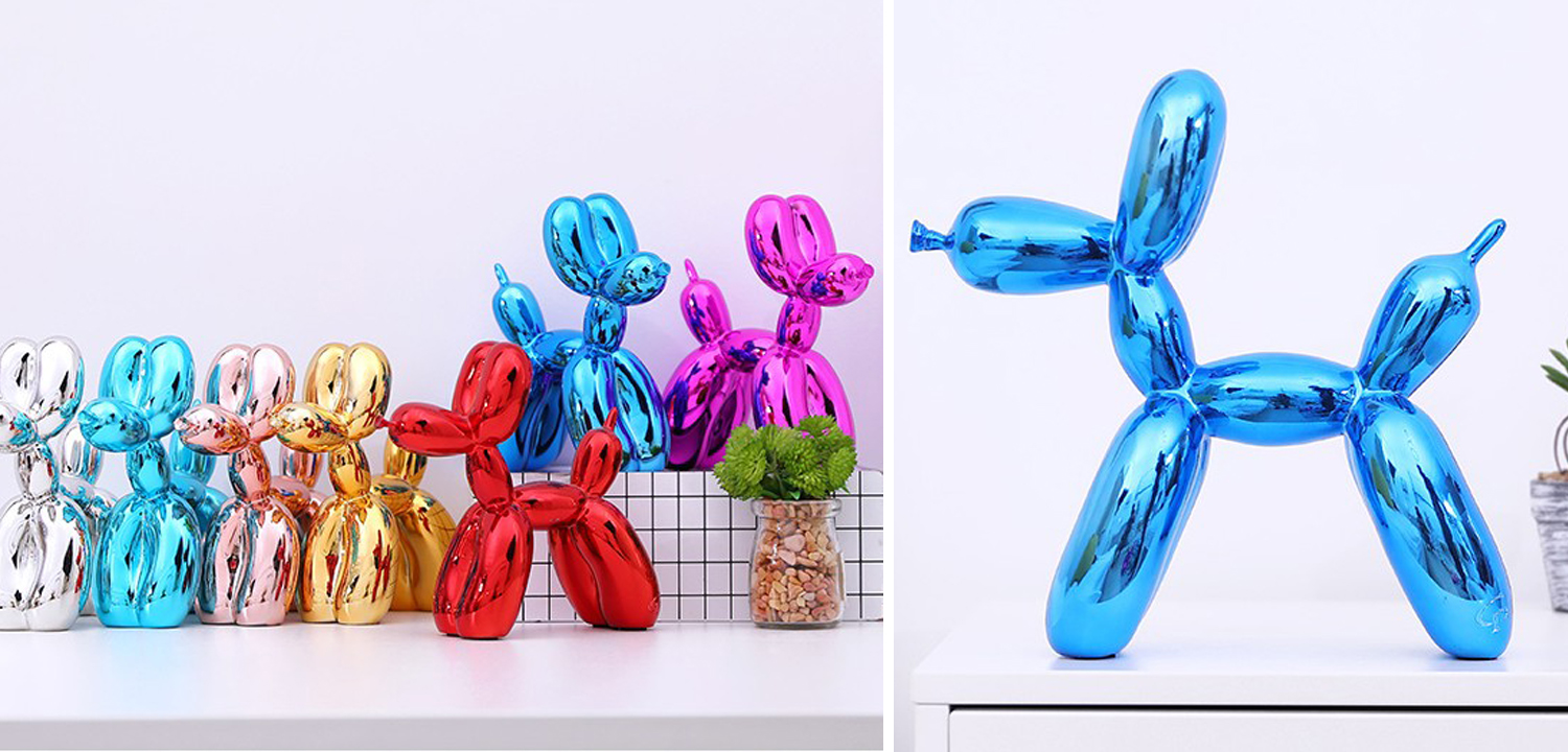 Статуэтка Jeff Koons Balloon Dog medium Blue - фото