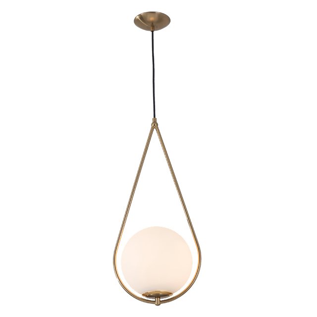 Люстра CORDA PENDANT LAMP Черный Латунь Белый в Волгограде | Loft Concept 
