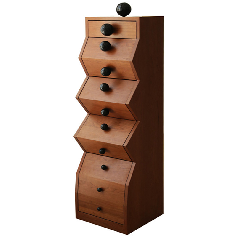 Комод Garton Wooden Forms Chest Of Drawers Коричневый Черный Комод Garton Wooden Forms Chest Of Drawers Коричневый Черный в Волгограде | Loft Concept