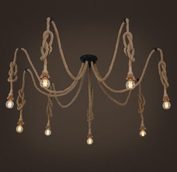 Подвесной светильник Rope Octopus Подвесной светильник Rope Octopus в Волгограде | Loft Concept