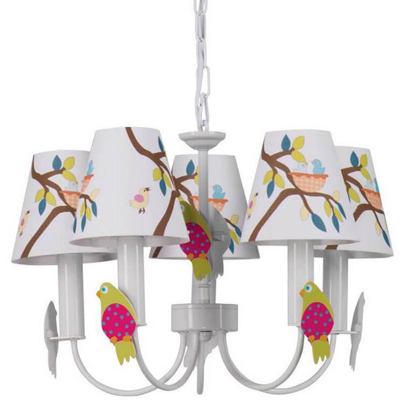 Люстра Сolored Nestlings Chandelier Мульти Белый Люстра Сolored Nestlings Chandelier Мульти Белый в Волгограде | Loft Concept