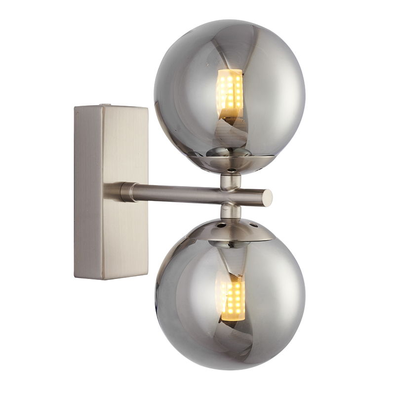 Бра Berries Sconce smok Никель Стекло Смок Бра Berries Sconce smok Никель Стекло Смок в Волгограде | Loft Concept