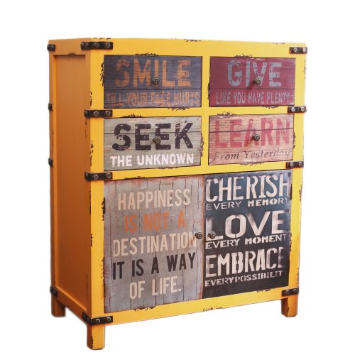 Комод Container Give a smile Желтый Мульти Комод Container Give a smile Желтый Мульти в Волгограде | Loft Concept