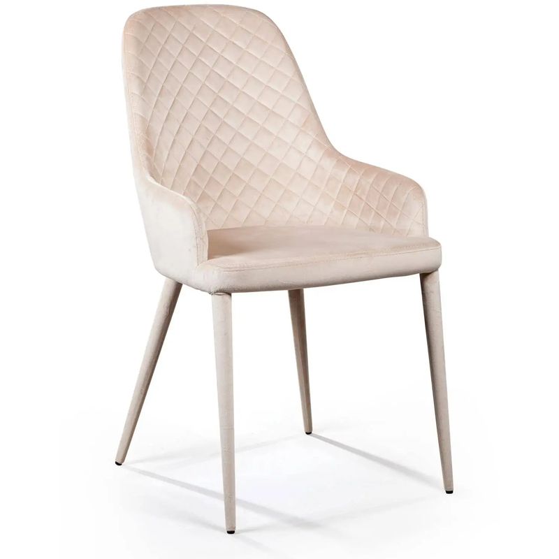 Стул Douglas Rhombus Chair Бежевый Велюр Бежевый Стул Douglas Rhombus Chair Бежевый Велюр Бежевый в Волгограде | Loft Concept