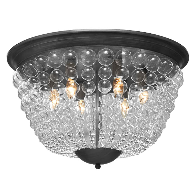 Потолочный светильник Bubble Blower Ceiling Серый бетон Прозрачное Стекло в Волгограде | Loft Concept 