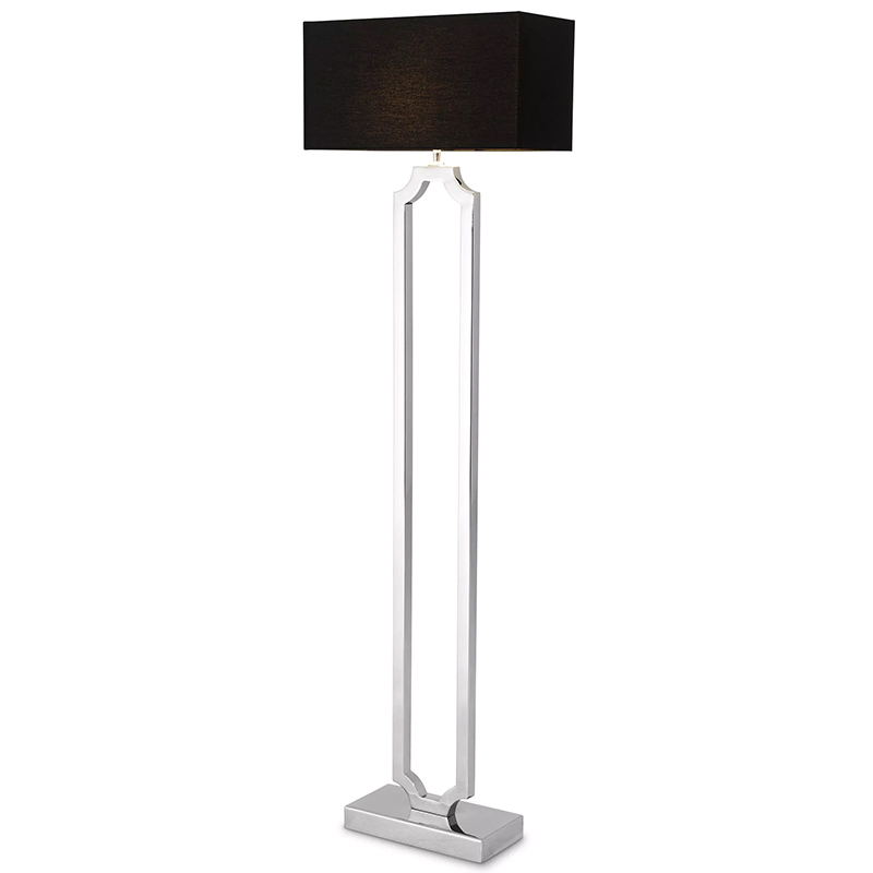 Торшер Eichholtz Floor Lamp Sterlington Никель Черный Торшер Eichholtz Floor Lamp Sterlington Никель Черный в Волгограде | Loft Concept