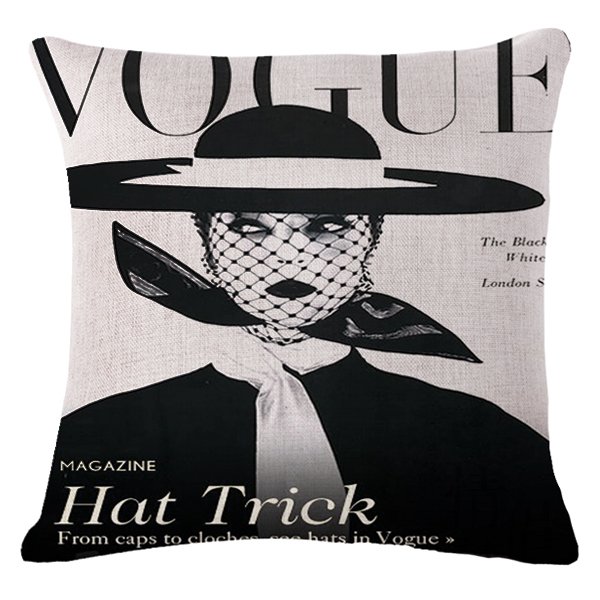 Декоративная подушка VOGUE II Черно-белый Декоративная подушка VOGUE II Черно-белый в Волгограде | Loft Concept