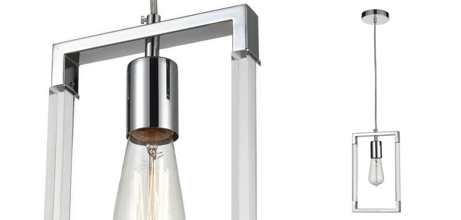 Подвесной светильник Transparent Strips Chromium One Подвесной светильник Transparent Strips Chromium One - Loft-Concept в Волгограде