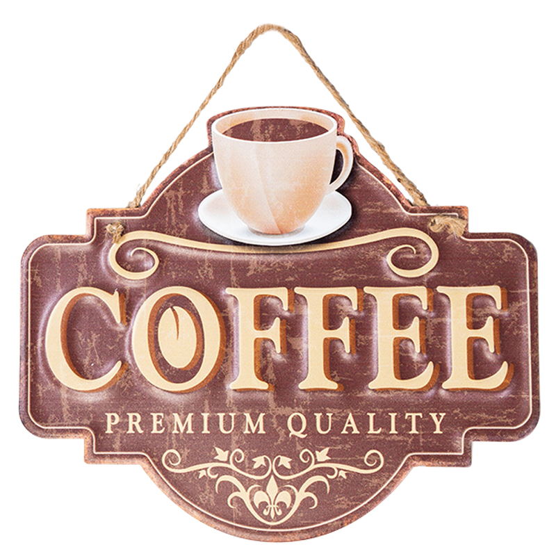 Аксессуар на стену Coffee Premium Quality II Коричневый винтаж Аксессуар на стену Coffee Premium Quality II Коричневый винтаж в Волгограде | Loft Concept