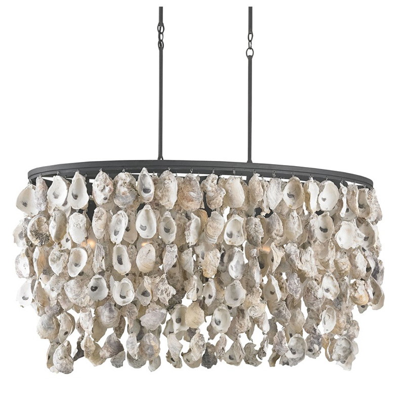 Люстра из натуральных ракушек Stillwater Oval Chandelier Люстра из натуральных ракушек Stillwater Oval Chandelier в Волгограде | Loft Concept