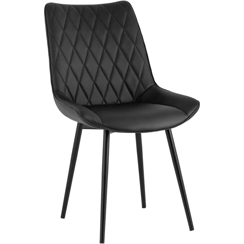 Стул Seoul S Chair Черная Экокожа Черный Стул Seoul S Chair Черная Экокожа Черный в Волгограде | Loft Concept