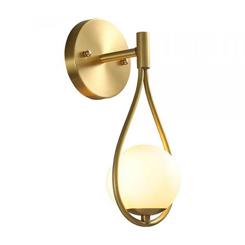 Бра Drop Pearls с Плафоном Gold Золотой Белый Бра Drop Pearls с Плафоном Gold Золотой Белый в Волгограде | Loft Concept