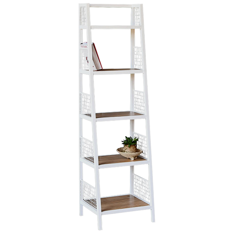 Стеллаж Kiyan Industrial Metal Rust Rack Белый Древесина Стеллаж Kiyan Industrial Metal Rust Rack Белый Древесина в Волгограде | Loft Concept