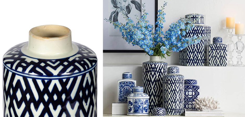 Ваза с крышкой Geometric Pattern Ваза с крышкой Geometric Pattern - Loft-Concept в Волгограде