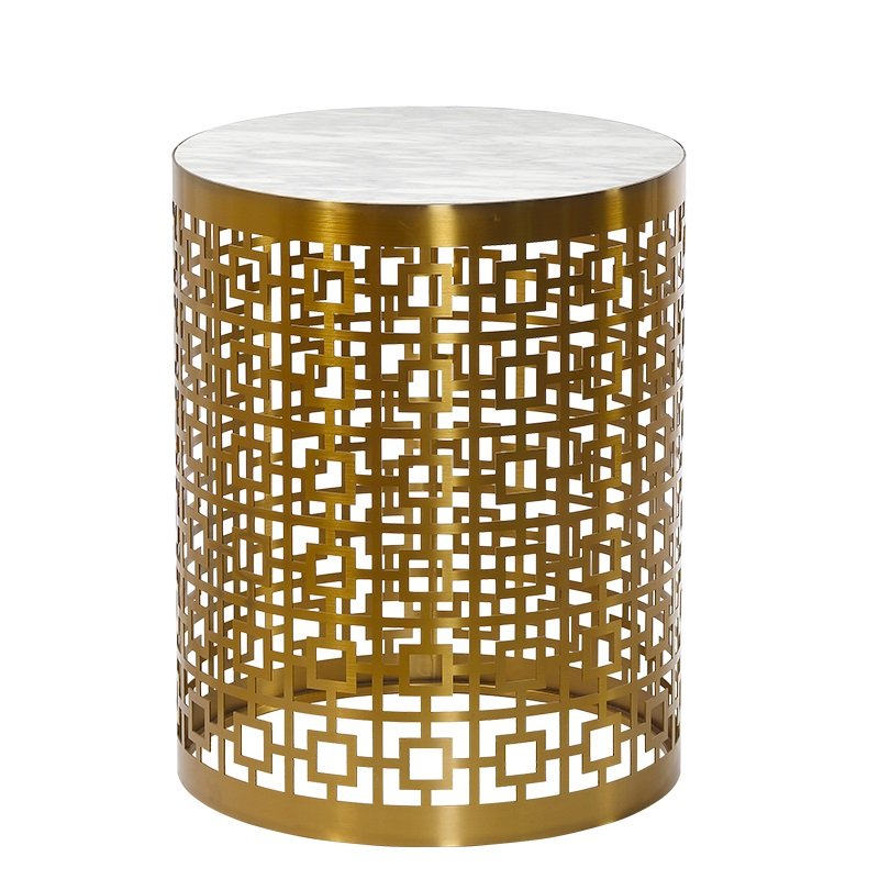 Приставной стол Artesia Side Table Table White Глянцевое золото Белый Приставной стол Artesia Side Table Table White Глянцевое золото Белый в Волгограде | Loft Concept