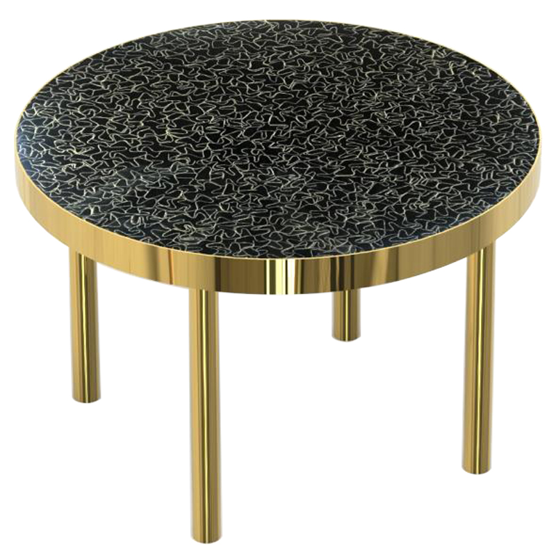 Журнальный столик BLACK BRASS Черный Латунь Журнальный столик BLACK BRASS Черный Латунь в Волгограде | Loft Concept