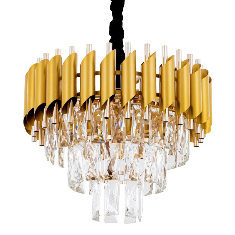 Многоярусная люстра Empire Crystal Gold&Silver Серебряный Золотой Многоярусная люстра Empire Crystal Gold&Silver Серебряный Золотой в Волгограде | Loft Concept