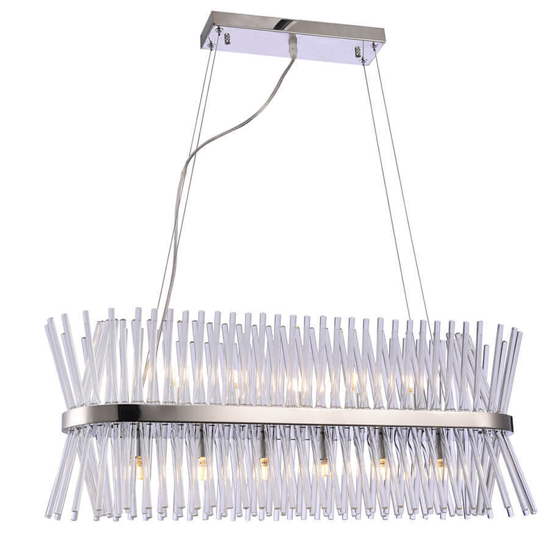 Люстра Nembus Rini Chandelier Chrome Хром Прозрачное Стекло Люстра Nembus Rini Chandelier Chrome Хром Прозрачное Стекло в Волгограде | Loft Concept