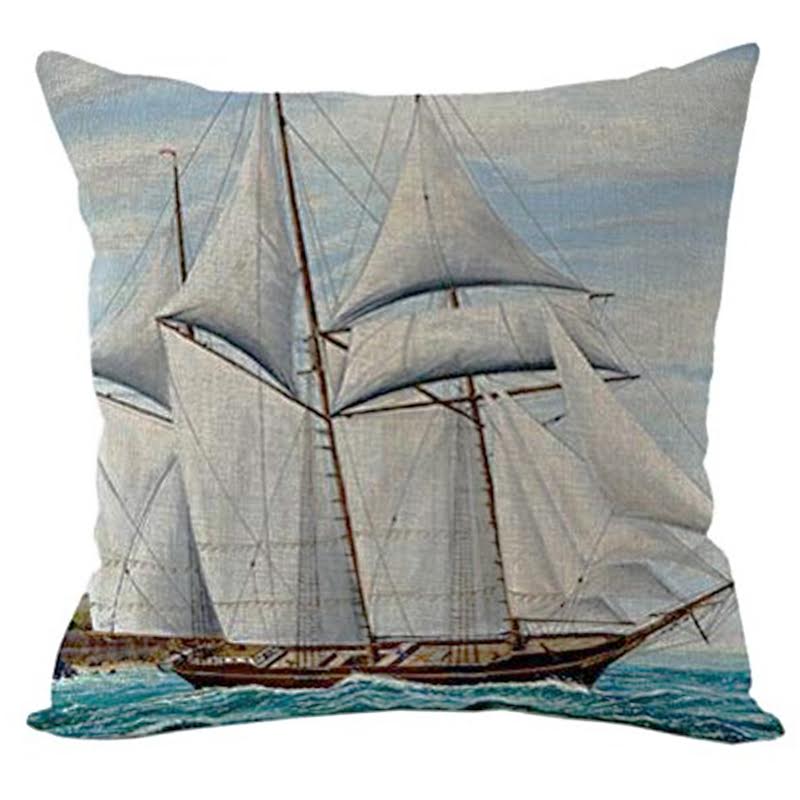 Декоративная подушка Stile Marino Ship Мульти Декоративная подушка Stile Marino Ship Мульти в Волгограде | Loft Concept