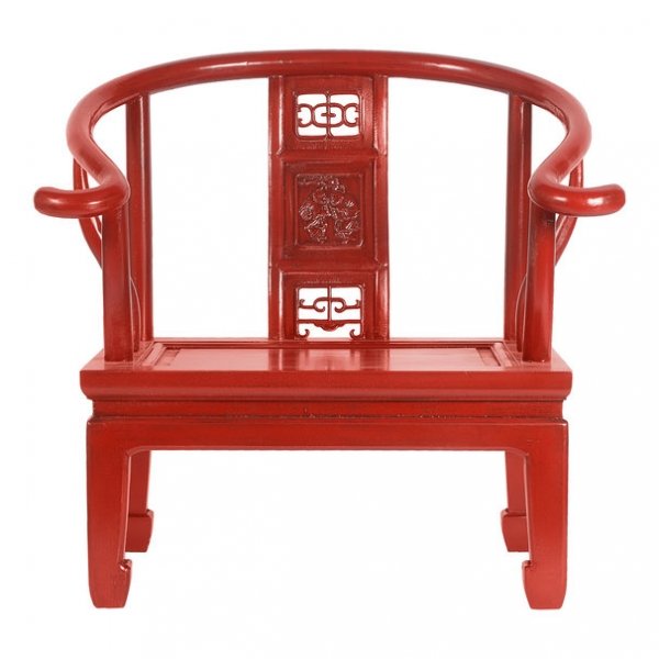 Кресло для медитации Chinese Armchair Red Красный Кресло для медитации Chinese Armchair Red Красный в Волгограде | Loft Concept