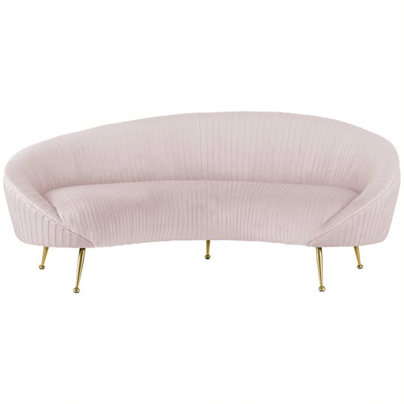 Диван Pebernat Lounge Sofa light pink Золотой Розовый пастельный Диван Pebernat Lounge Sofa light pink Золотой Розовый пастельный в Волгограде | Loft Concept