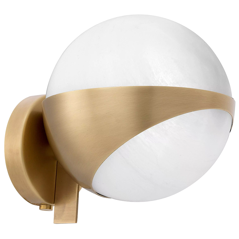 Бра Eichholtz Wall Lamp Wilson Латунь Белый в Волгограде | Loft Concept 