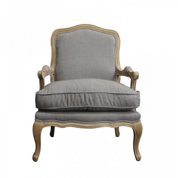 Кресло French Provence ArmChair Shebbi Grey Кресло French Provence ArmChair Shebbi Grey в Волгограде | Loft Concept