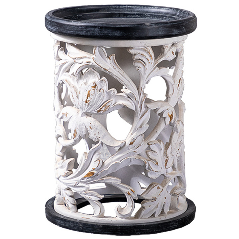 Приставной стол Fleurette Provence Black White Side Table 42 Белый Черный Золотой Приставной стол Fleurette Provence Black White Side Table 42 Белый Черный Золотой в Волгограде | Loft Concept
