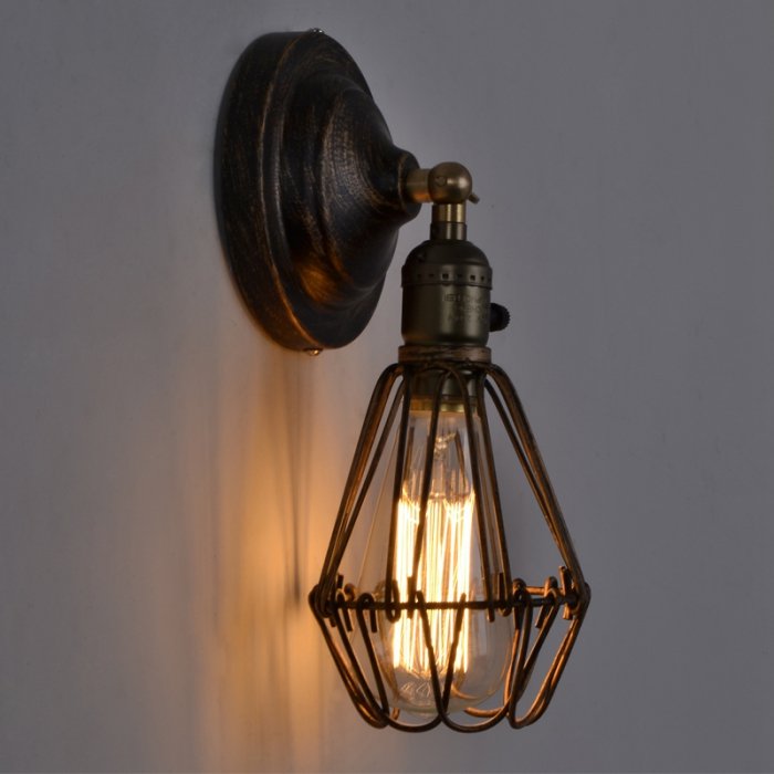 Бра Loft Cage Pendant Бронза Черный Бра Loft Cage Pendant Бронза Черный в Волгограде | Loft Concept