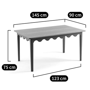 Деревянный обеденный стол Wavy Wooden Dining Table Green Деревянный обеденный стол Wavy Wooden Dining Table Green в Волгограде
