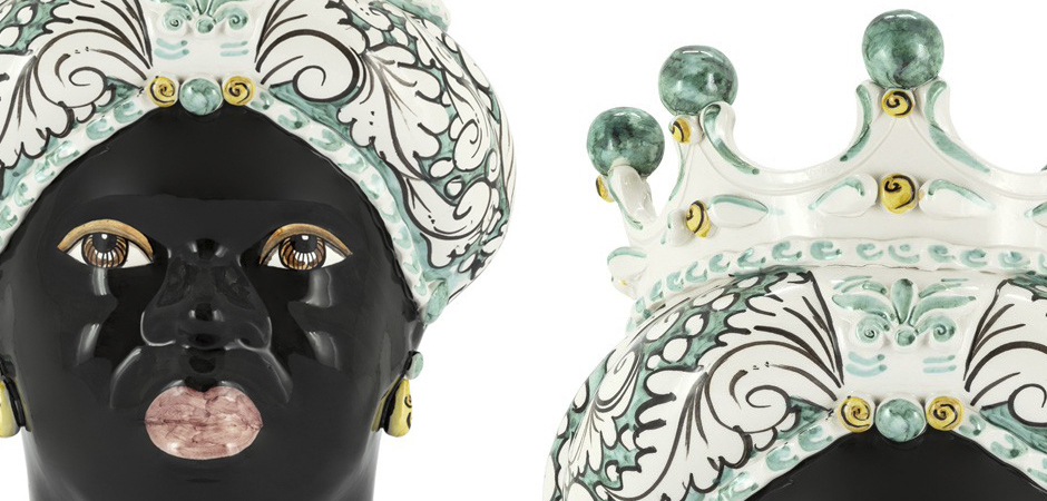 Ваза VASE MORO LADY CROWN turquoise Ваза VASE MORO LADY CROWN turquoise - Loft-Concept в Волгограде
