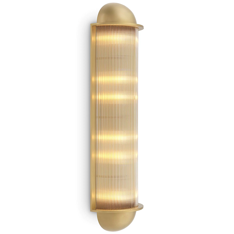 Настенный светильник Eichholtz Wall Lamp Paolino Латунь Прозрачное Стекло Настенный светильник Eichholtz Wall Lamp Paolino Латунь Прозрачное Стекло в Волгограде | Loft Concept