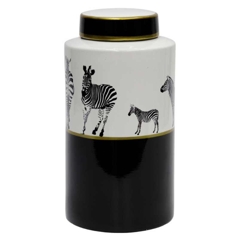 Ваза Zebra Vase white and black 32 Белый Черный Золотой Ваза Zebra Vase white and black 32 Белый Черный Золотой в Волгограде | Loft Concept