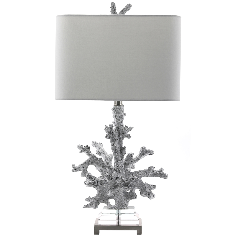 Настольная лампа Coral Grey Table Lamp Серый Прозрачный Настольная лампа Coral Grey Table Lamp Серый Прозрачный в Волгограде | Loft Concept