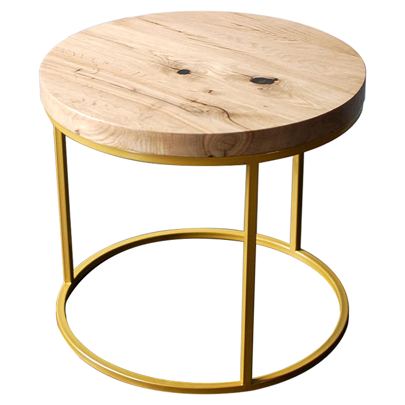 Кофейный стол Beck Industrial Metal Rust Coffee Table Светлый дуб Золотой Кофейный стол Beck Industrial Metal Rust Coffee Table Светлый дуб Золотой в Волгограде | Loft Concept