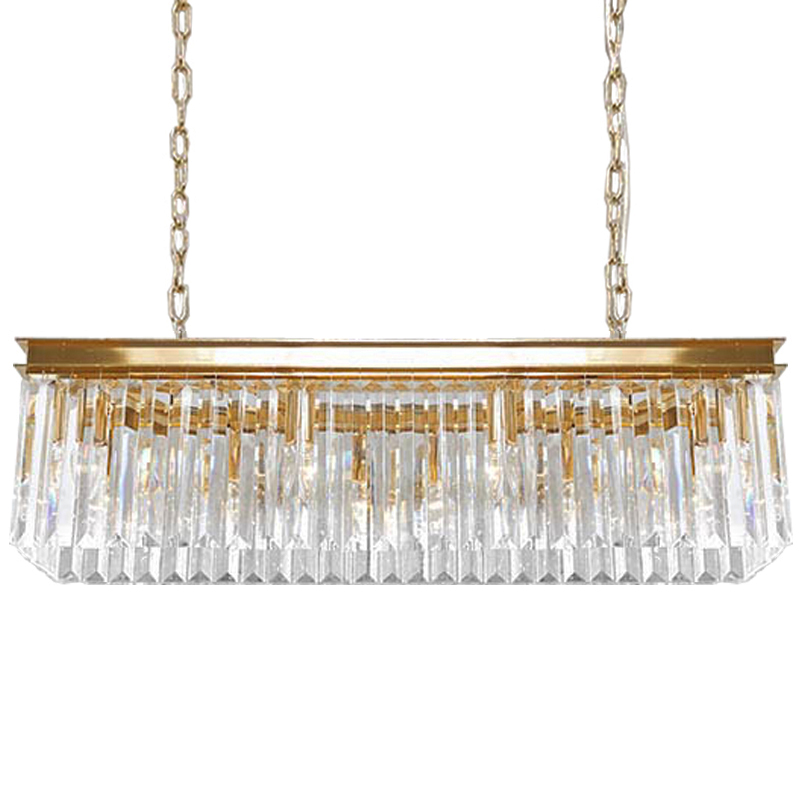 Люстра RH Odeon Chandelier Gold 90 Прозрачное Стекло Золотой Люстра RH Odeon Chandelier Gold 90 Прозрачное Стекло Золотой в Волгограде | Loft Concept
