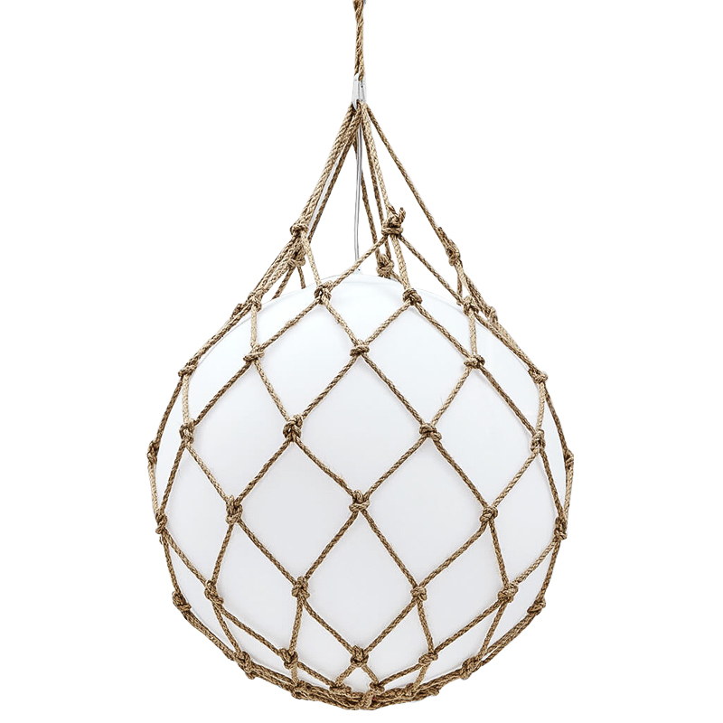 Подвесной светильник Ball in Net Pendant Белый Бежевый Подвесной светильник Ball in Net Pendant Белый Бежевый в Волгограде | Loft Concept