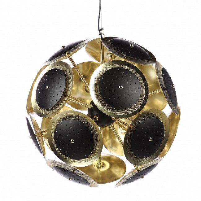 Люстра Sputnik black discs Черный Глянцевое золото Люстра Sputnik black discs Черный Глянцевое золото в Волгограде | Loft Concept
