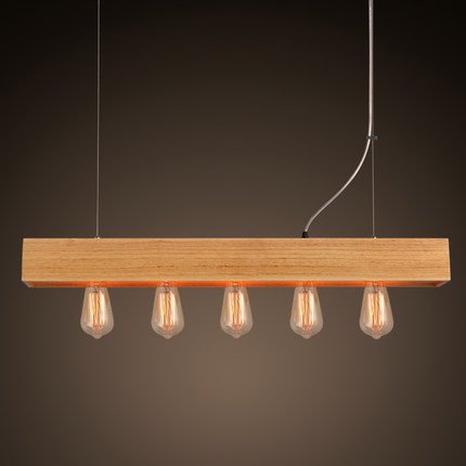 Люстра Loft Wooden Lighting Line Pendant Белый дуб Люстра Loft Wooden Lighting Line Pendant Белый дуб в Волгограде | Loft Concept