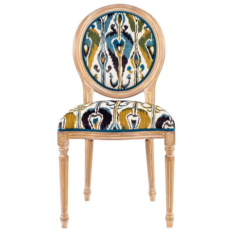 Стул из натурального бука Ikat Pattern Золотой Мульти в Волгограде | Loft Concept 